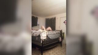 Caught hot milf masturbating and interrupted and pounded her twat