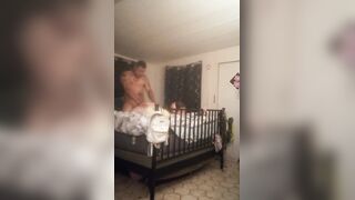 Caught hot milf masturbating and interrupted and pounded her twat