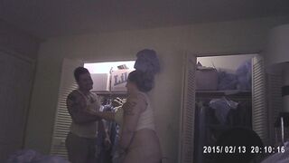 Angel Wrestling Stripped WIth Roommate