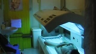 Solo Session with a German Playgirl Who Likes to Tan in a Sunbed