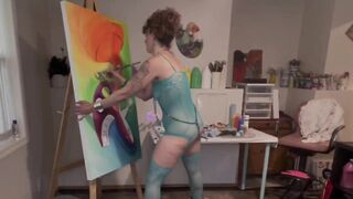 Sheera Paints, Fucks and Squirts