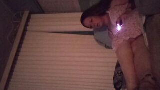 Busty Gamer beauty playing Fortnite in dress part 2