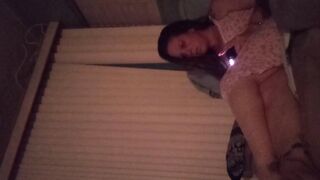 Busty Gamer beauty playing Fortnite in dress part 2