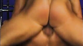 Stockinged gilf blowing big rod and getting screwed passionately