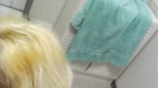 Golden-haired amateur babe gets fucked from behind