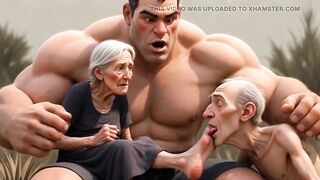 Pathetic Cuckold Licks His Wife's Toes While This sweetheart's in Bull's Arms - Foot Worship Humiliation