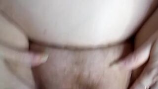 Close Up Missionary Screw BBW With Big Bazookas Curly Cunt Begs For Creampie