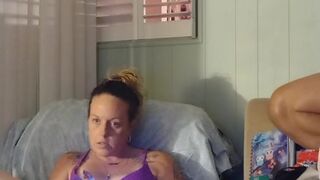 Gorgeous Roommate In Her Bra and Panties Gets Mad When I Wank and Shoot My Load On Her