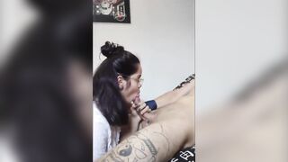 White Wolf Ofc - Young Nerd White Moon Sucking Favela