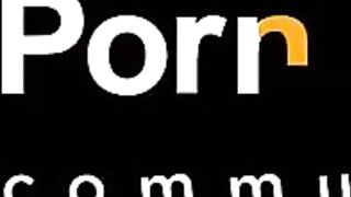 Thick butt grinding on black sex-toy slow ?