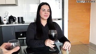 Busty Argentina Juli Villafaine bangs on her first date with Brian Evansx on the daybed