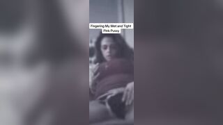 Nice-looking angel masturbating her taut pink pussy compilation
