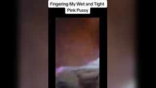 Nice-looking angel masturbating her taut pink pussy compilation