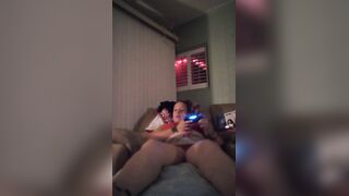 Girlfriend loves lifting up her skirt to show our fans her panties