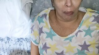 Exciting POV of real grandparent couple