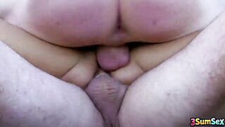 Cop Jordan Perry Takes two Perps In Outdoor Double Penetration