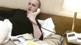 Agreeable young blonde gets vagina drilled by maledom's feet, cock and fingers