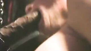 Blonde MILF gets anally screwed by black dude
