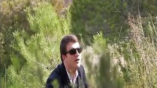 two friends on picnic get their assholes screwed