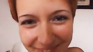 Hoe sex with his redhead doxy
