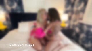 Golden-haired Bestie Shares Her Chap with BBW