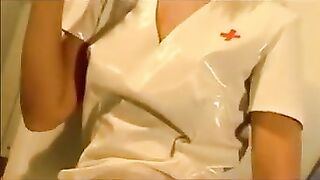 Lascivious nurse satisfy her anal opening