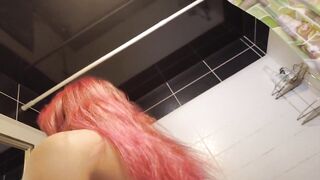 Foxy Slave’s 15-min Bathroom Lingerie BJ: I Drop to My Knees & Swallow My Aged BF’s Load!
