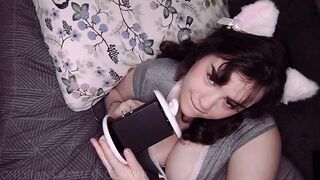 ASMR Sensual Ear Licking in Pyjamas ?❤️ - AngeASMR