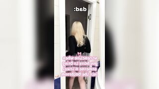 Big breasts bounce as she stomps mad ?