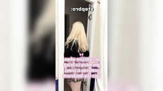 Big breasts bounce as she stomps mad ?