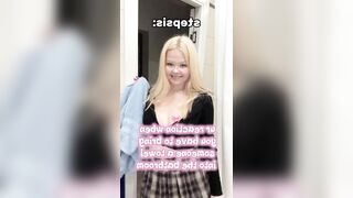 Big breasts bounce as she stomps mad ?