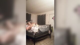 I film roommate catching me masturbating and fucking me in multiple position having multiple orgasms