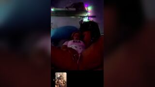 Couple click hereto an argument while masturbating together on camera