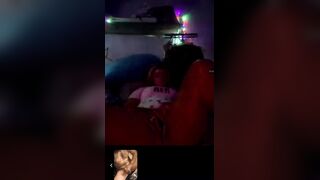 Couple click hereto an argument while masturbating together on camera