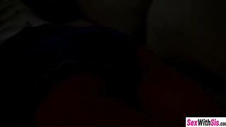 Sexy Asian stepsis and horny chick swallowed big shlong in advance of hardcore pussy banging