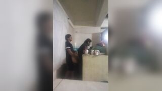 Maid Fucked in the Kitchen (my Wife Almost Found Us Out)