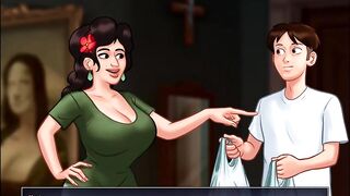 Summertime Saga - Johannes drilled odette ... Johannes screwed Maria ... Eva had her baby
