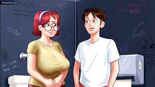 Summertime Saga - Johannes drilled odette ... Johannes screwed Maria ... Eva had her baby
