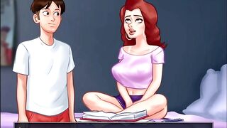 Summertime Saga - Johannes drilled odette ... Johannes screwed Maria ... Eva had her baby