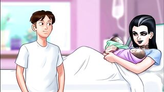 Summertime Saga - Johannes drilled odette ... Johannes screwed Maria ... Eva had her baby