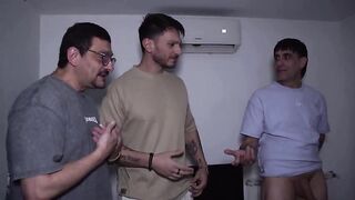 Oral Delivery - three cuties call for big dongs to suck all night