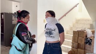 Fantasizing 18-year-old Taped & Gagged by Masked MILF