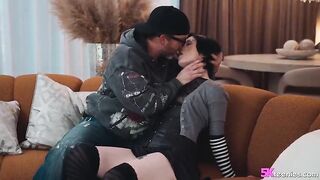 Brunette Raee Ripley likes it rough and favourable her Ryan Madison can give her just that.The petite breasts tiny babe rims is facefucked and banged hard