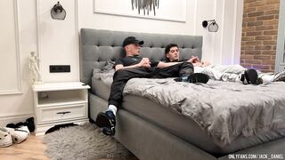 two friends jerk off together
