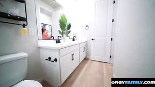 Horny Stepdaughter Takes three Huge Stepfamily Schlongs At Once After Graduation Wonderful