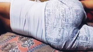 My hot bhabi in couch with Constricted Top and pant after lunch.