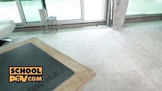 itsPOV - Anal teen Nana G drinks up your sticky semen flow