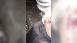 That Oral job-sex on the Street and Fucking in the Booty of the Trans