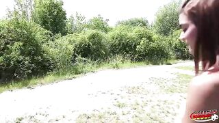 GERMAN SCOUT - Petite Lalin cutie Teen Raya Velvet first Time Pick Up Casting Fuck