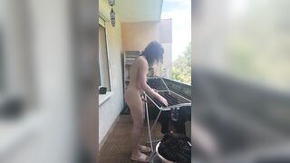 Hanging the Wash Undressed